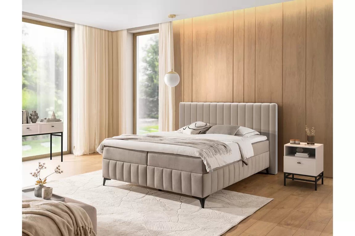 Kontinentálna posteľ Verona 180x200 s úložným priestorom Boxspring posteľ Verona 180x200 s úložným priestorom 