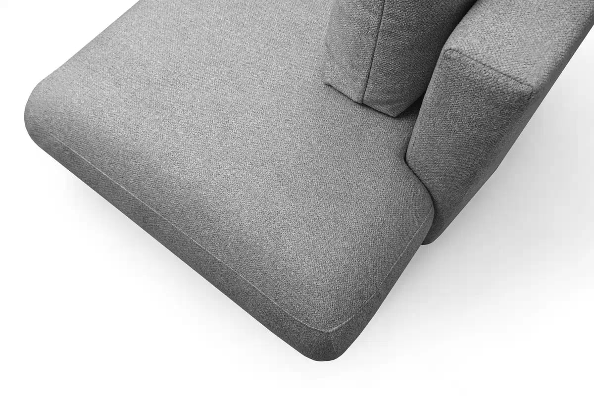 Rozkládací rohová sedací souprava Lotulis L II levá - šedá Blur 18 Rohová sedací souprava Lotulis L rozkládací levá - šedá Pletenina hydrofobowa Blur 18