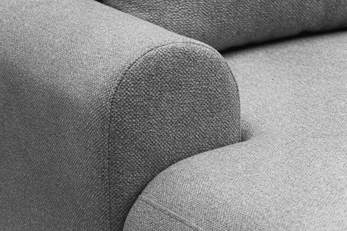 Rozkládací rohová sedací souprava Lotulis L II levá - šedá Blur 18 Rohová sedací souprava Lotulis L rozkládací levá - šedá Pletenina hydrofobowa Blur 18