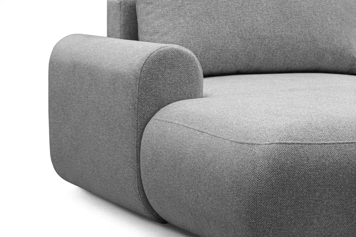 Rozkládací rohová sedací souprava Lotulis L II levá - šedá Blur 18 Rohová sedací souprava Lotulis L rozkládací levá - šedá Pletenina hydrofobowa Blur 18