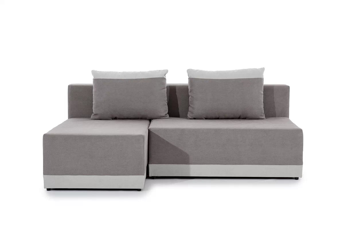 Rohová sedacia súprava Vonder rozkladacia - sivá tkanina Soro 83 / 90 Rohová sedacia súprava rozkladany do obývacej izby Vonder - šedá plecionka Soro 83 / 90 