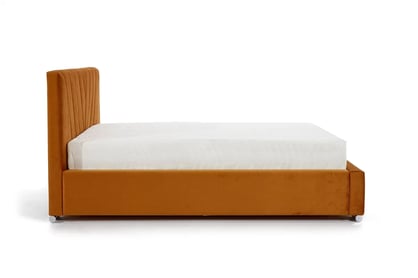 Postel pro ložnice Catalia 180x200 s úložným prostorem Catalia - hořčice samet hydrofobní  Monolith 48 Postel pro ložnice Catalia 180x200 s úložným prostorem Catalia - hořčice samet hydrofobní  Monolith 48