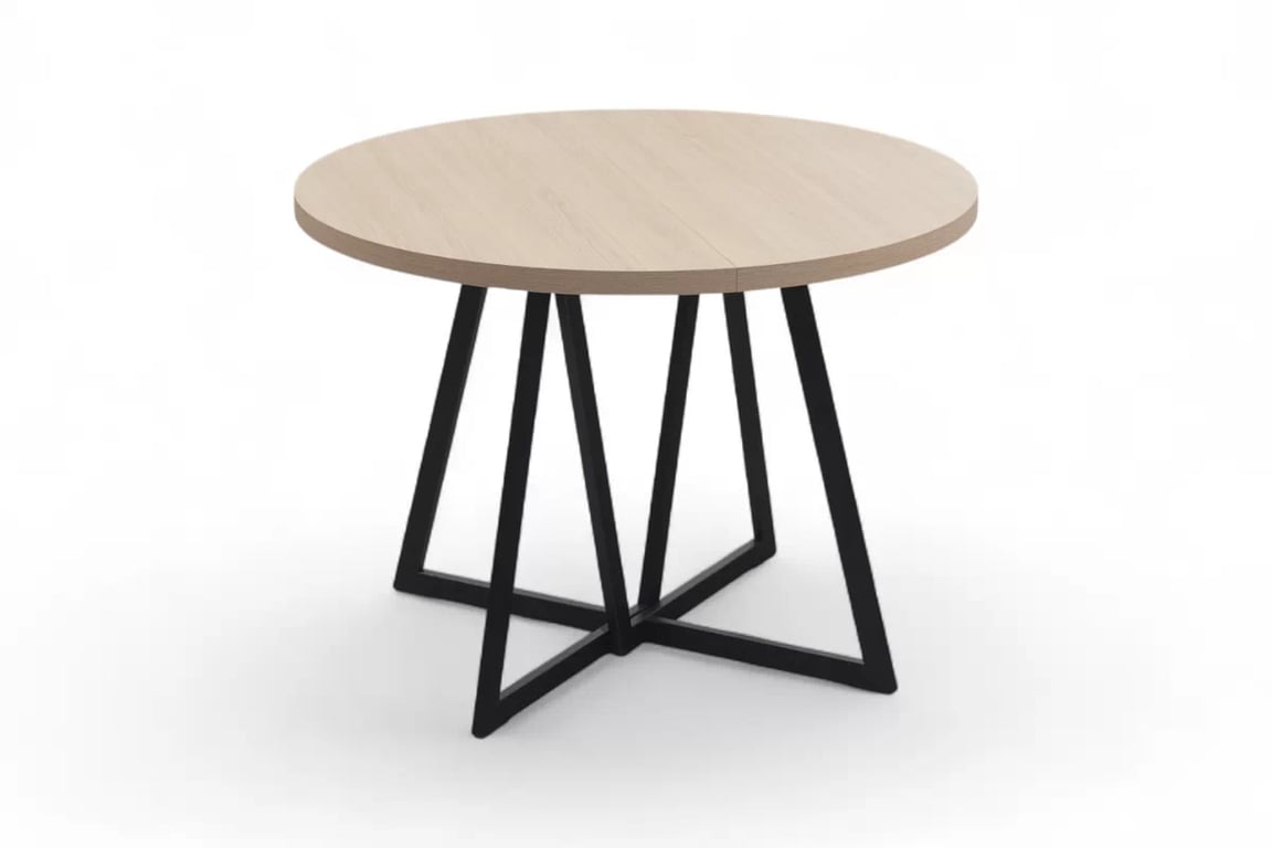 Jedálenský set Cedrus 105/160 cm + 4 stoličky Nerevio - dub vinceza / sivá Komplet Stôl rozkladany Cedrus 105/160 cm + 4 Stoličky Nerevio - Dub vinceza / šedý
