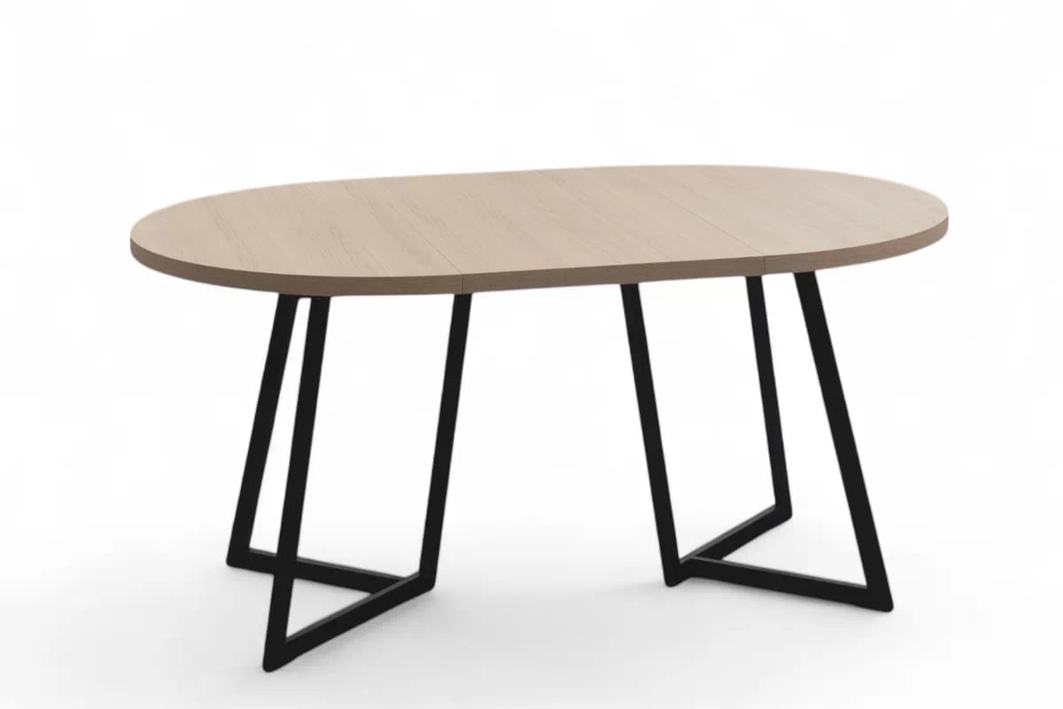 Rozkladací stôl Cedrus 105/160 cm a 4 stoličky Nerevio - dub vinceza / sivá Komplet Stôl rozkladany Cedrus 105/160 cm + 4 Stoličky Nerevio - Dub vinceza / šedý