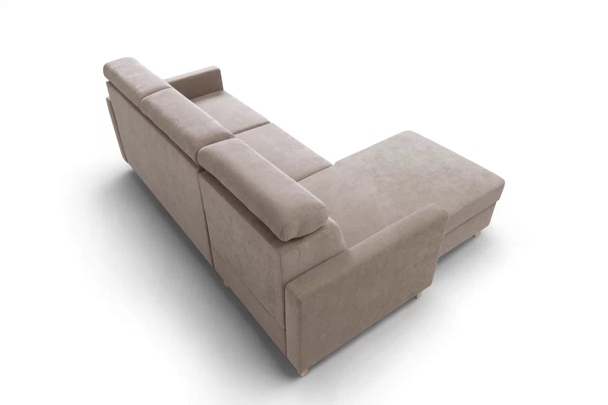 Rohová sedacia súprava Vario s rozkladacou funkciou univerzálna - sivý zamat Jasmine 96 Rohová sedacia súprava Vario s funkciou spánku uniwersalny prawo/Ľavá strana - šedý velúr Jasmine 96