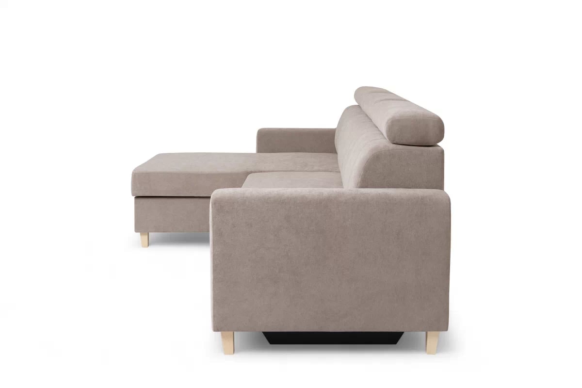 Rohová sedacia súprava Vario s rozkladacou funkciou univerzálna - sivý zamat Jasmine 96 Rohová sedacia súprava Vario s funkciou spánku uniwersalny prawo/Ľavá strana - šedý velúr Jasmine 96