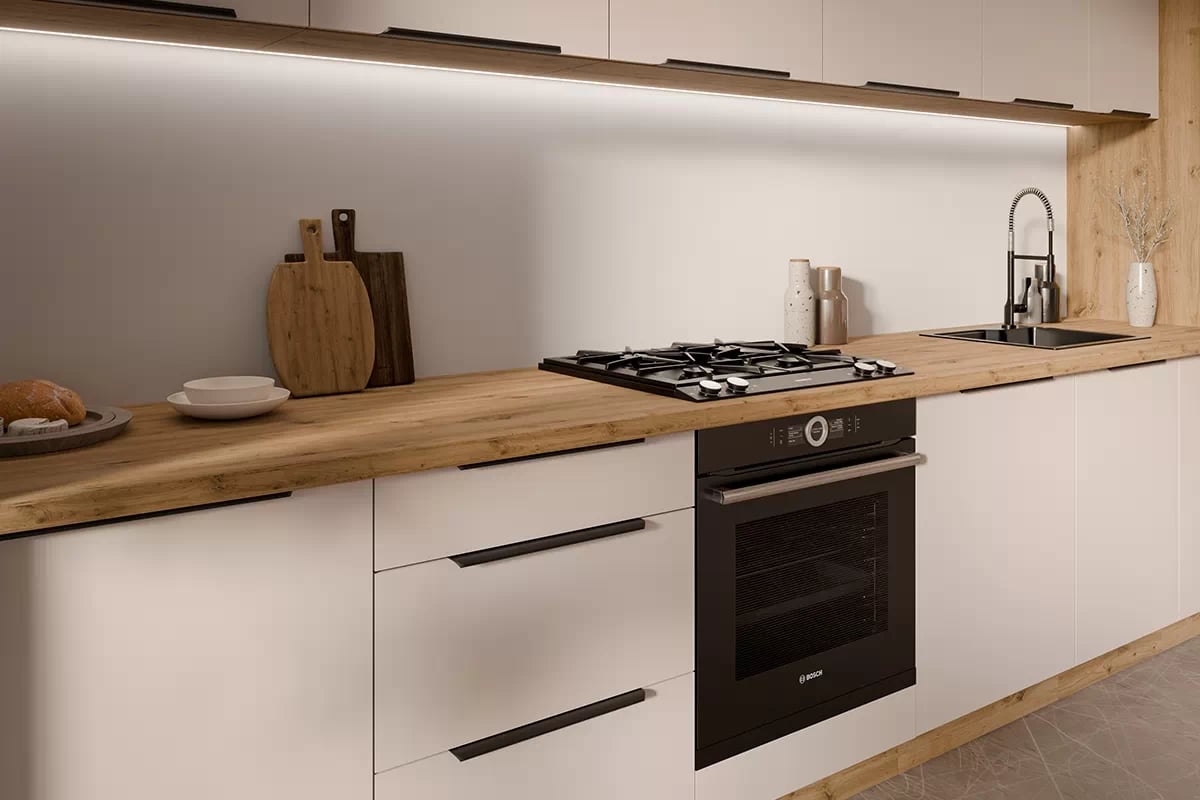 Kuchyňská horní rohová skříňka Arvani 60x60 GN-90 dvoudveřová - kašmír / dub artisan skříňka kuchyňská závěsná Arvani 60x60 GN-90 rohová dvoudveřová - kašmír / dub artisan