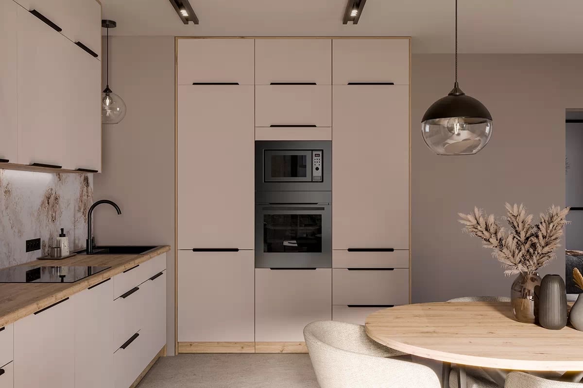 Přední panel na myčku 60 cm Arvani ZM 570x596 s odkrytým panelem - kašmír Přední část myčky nádobí 60 cm Arvani ZM 570x596 s odkrytým panelem - kašmír