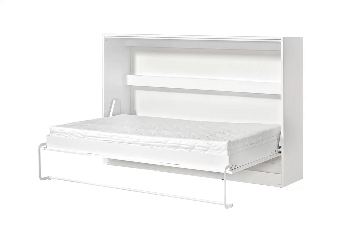 Horizontální půlpostel Lomaro 120x200 - bílá / bílá úchytka Polkotapczan horizontální Lomaro 120x200 - bílá / uchwyt bílá
