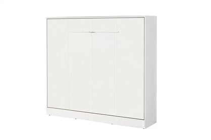 Horizontálna sklápacia posteľ Lomaro 160x200 - biela / biely úchyt Polkotapczan horizontálny Lomaro 160x200 - Biely / Úchytka Biely 