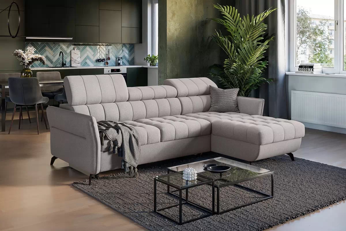 Rohová sedacia súprava Elarias Mini univerzálna s funkciou spania Rohová sedacia súprava Elarias Mini s funkciou spánku uniwersalny Ľavý/Pravý