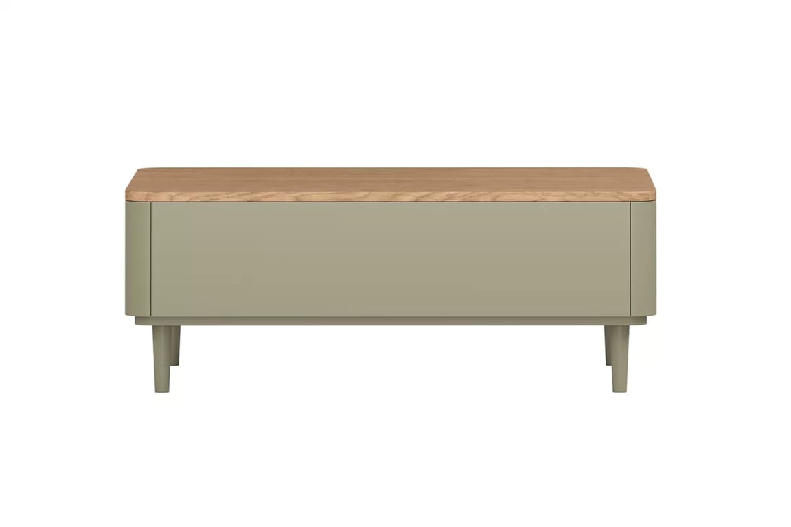 Konferenční stolek Amilio 100 cm se zásuvkami - eukalyptus / dub baltic dune stolek kawowy Amilio 100 cm se zásuvkami na nožkách - eukaliptus / dub baltic dune
