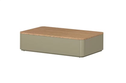 Konferenční stolek Amilio 100 cm se zásuvkami - eukalyptus / dub baltic dune