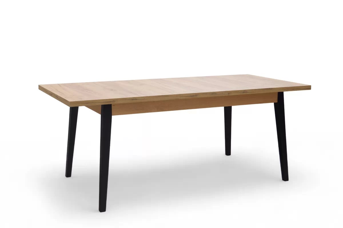 Rozkládací jídelní stůl Paris - 140-180x80 cm - dub craft / černé nohy Stůl rozkladany Paris 140-180x80 cm - dub craft / černé nožičky