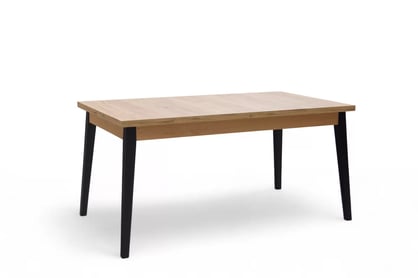 Stůl rozkladany Paris 140-180x80 cm - dub craft / černé nožičky