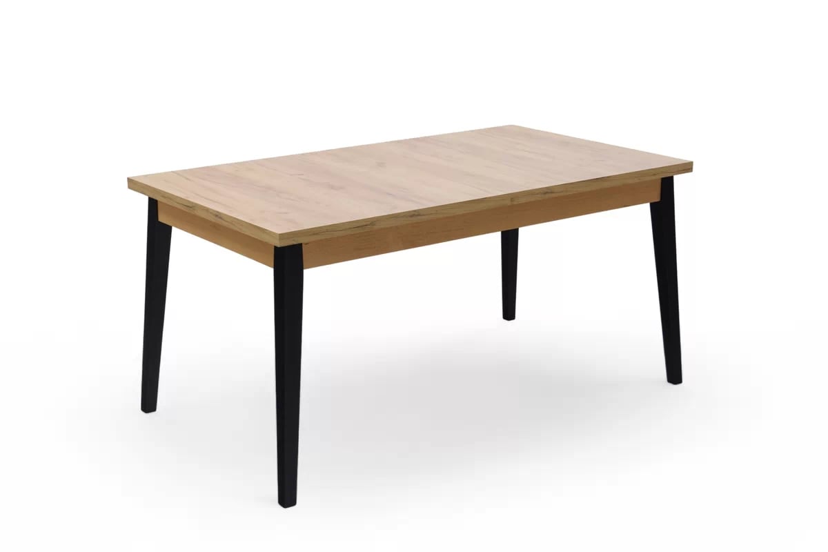 Rozkládací jídelní stůl Paris - 140-180x80 cm - dub craft / černé nohy Stůl rozkladany Paris 140-180x80 cm - dub craft / černé nožičky