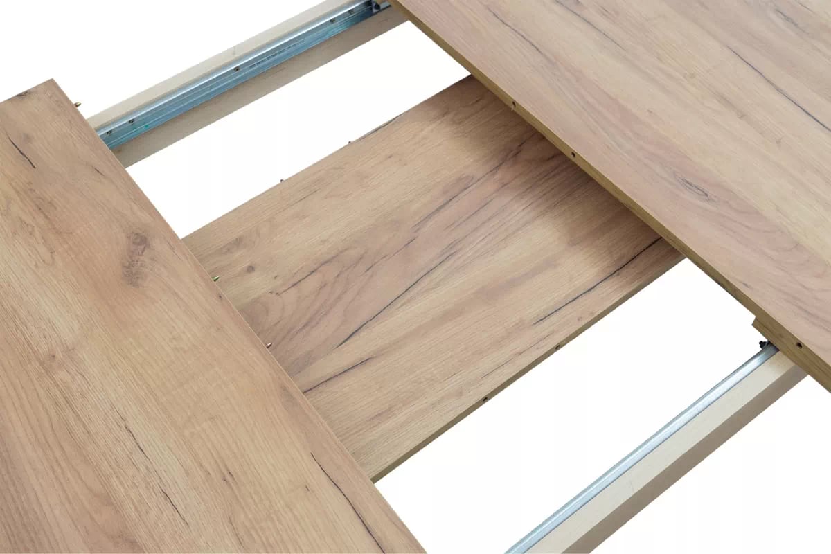 Rozkládací jídelní stůl Paris - 140-180x80 cm - dub craft / černé nohy Stůl rozkladany Paris 140-180x80 cm - dub craft / černé nožičky