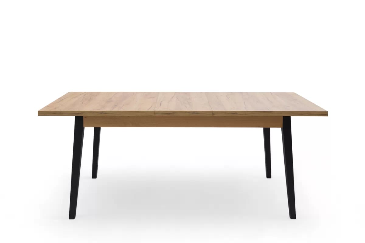 Rozkládací jídelní stůl Paris - 140-180x80 cm - dub craft / černé nohy Stůl rozkladany Paris 140-180x80 cm - dub craft / černé nožičky