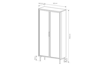 Obývací stěna Auri - dub dunin / černá Komplet nábytku pro obývacího pokoje Auri - dub dunin / černá