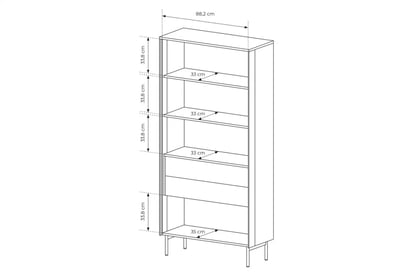 Obývací stěna Auri - dub dunin / černá Komplet nábytku pro obývacího pokoje Auri - dub dunin / černá