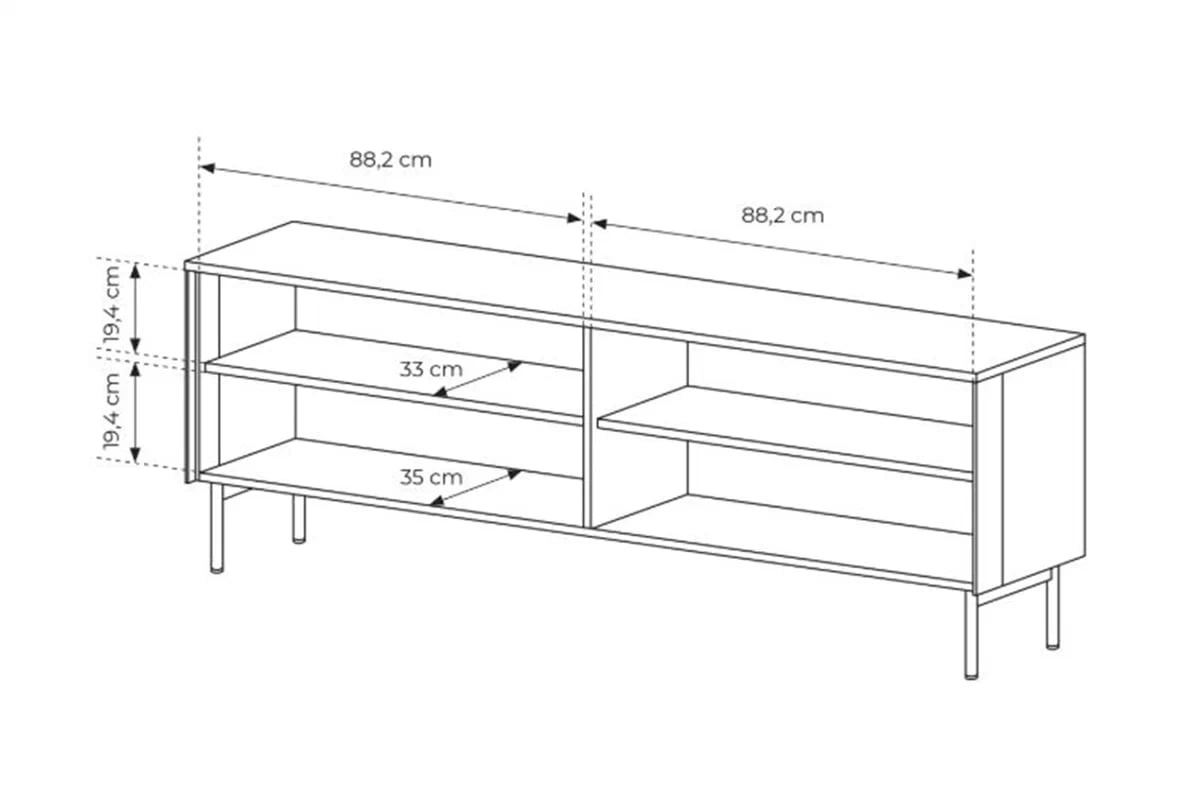 Obývacia stena Auri - dub dunin / čierna Komplet nábytku do obývacej izby Auri - Dub dunin / Čierny