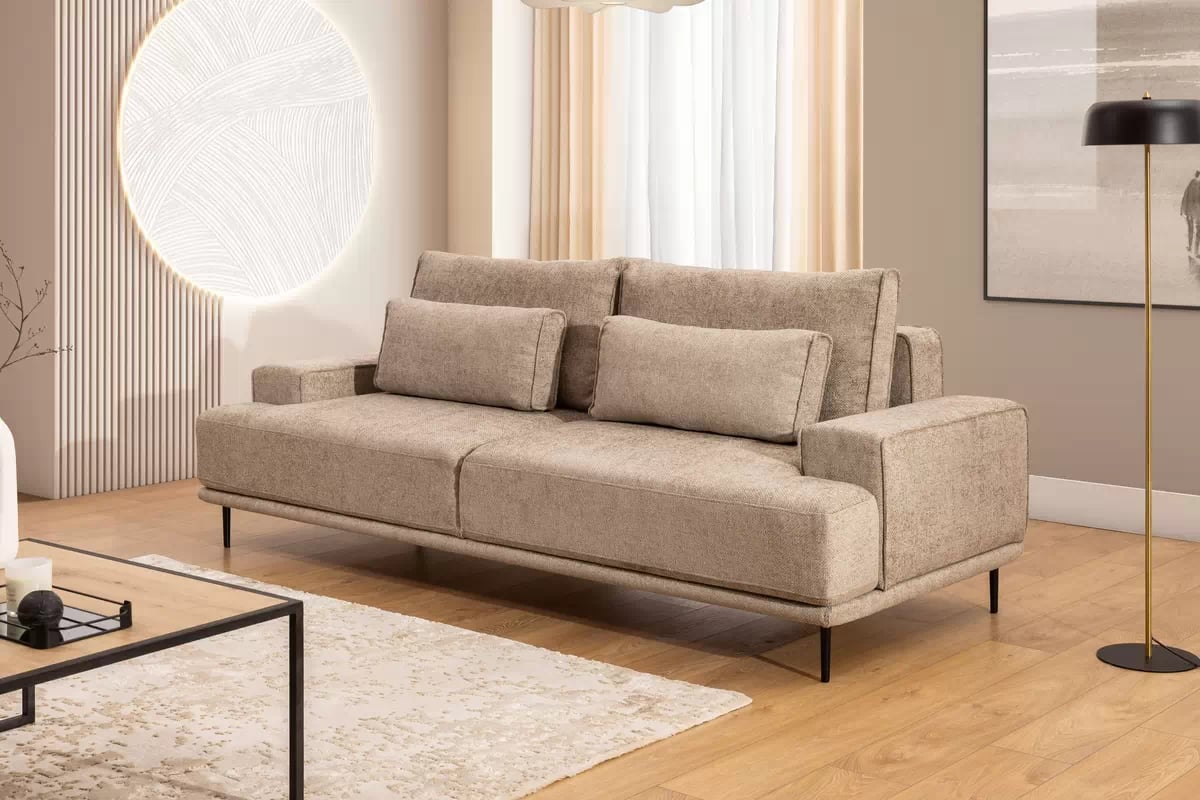 Rozkladacia pohovka Nicole - béžová tkanina Magni 206.03 Pohovka rozkladana Nicole - Magni 206-03