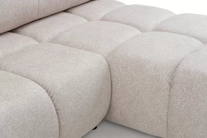 Rohová sedačka Lerio ľavostranná s rozkladom na spanie - svetlobéžová hydrofóbna látka Blur 02 Rohová sedacia súprava Lerio s funkciou spánku - Blur 02