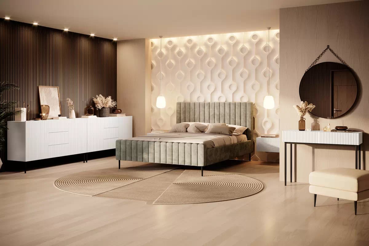 Konzolový stolek Nicole 100 cm se zásuvkami - bílý mat / černé nohy konzole Nicole 100 cm se zásuvkami - bílý mat / černá nozki