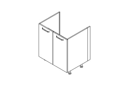 skříňka kuchyňská spodní KAMMONO OS DZ70 dvoudveřová pod zabudowe zlewu