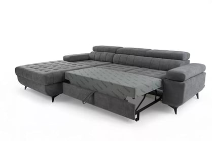 Rohová pohovka Dragonis L II s rozkladom ľavostranná - béžový šenil Perfect harmony 07 Rohová sedacia súprava Dragonis L II s funkciou spánku Ľavá strana - béžový šenil Perfect harmony 07