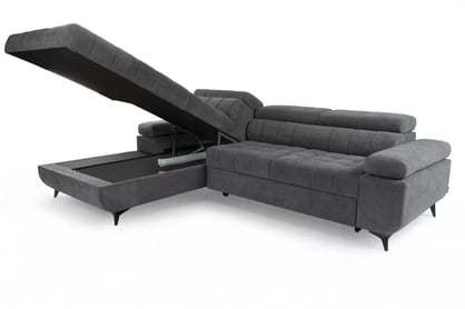 Rohová pohovka Dragonis L II s rozkladom ľavostranná - béžový šenil Perfect harmony 07 Rohová sedacia súprava Dragonis L II s funkciou spánku Ľavá strana - béžový šenil Perfect harmony 07