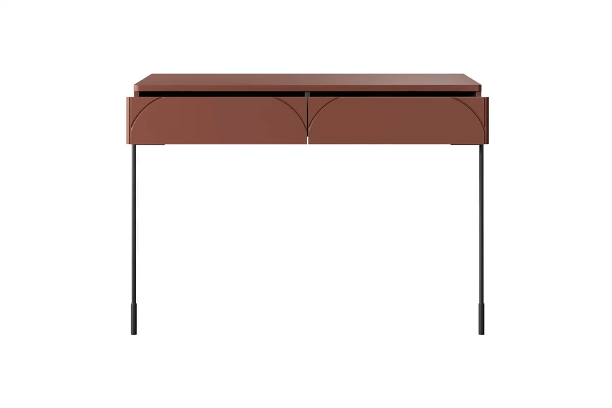 Konzolový stolík Sonatia 100 cm s dvoma zásuvkami - bordová Konzolový Stolík Sonatia 100 cm s dvoma zásuvkami - burgund