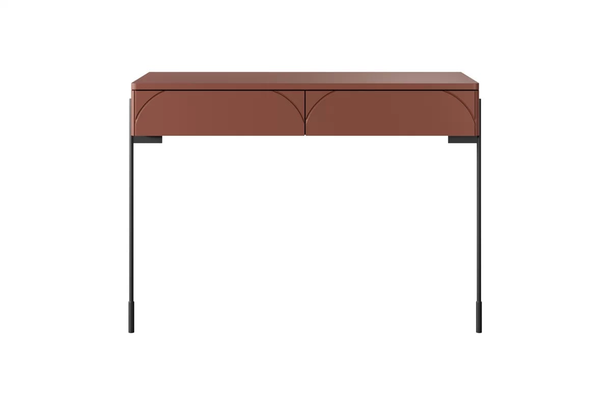 Konzolový stolík Sonatia 100 cm s dvoma zásuvkami - bordová Konzolový Stolík Sonatia 100 cm s dvoma zásuvkami - burgund