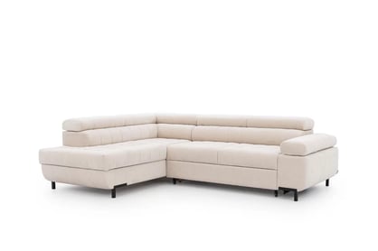  Rohová rozkladacia sedacia súprava Tyrion L ľavá - béžový šenil Ditra New 20 