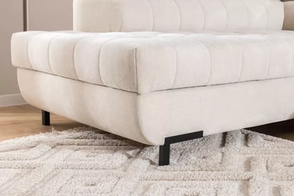  Rohová rozkladacia sedacia súprava Tyrion L ľavá - béžový šenil Ditra New 20  Rohová sedacia súprava Ľavá strana rozkladany do obývacej izby Tyrion L - béžový šenil Ditra New 20 