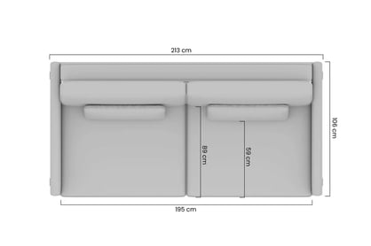 Pohovka s funkciou spánku Meloria - Béžová látka ľahkočistiaca Maya 01 - Koncovka Série Pohovka s funkciou spánku Meloria - Béžová látka ľahkočistiaca Maya 01 - Koncovka Série