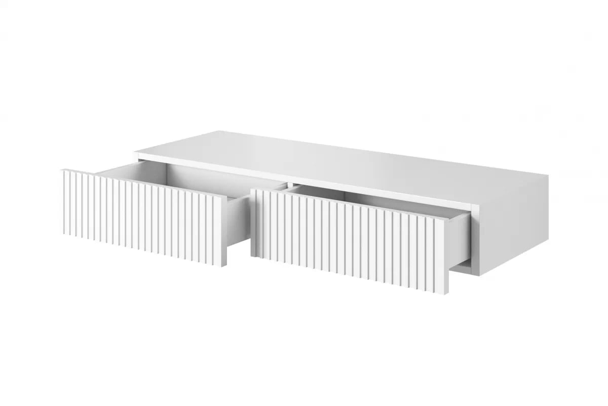 Závěsný toaletní stolek Nicole se zrcadlem 60 cm - bílý mat Toaletní stolek závěsná Nicole z zrcadlem 60 cm - bílý mat