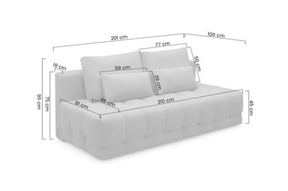 Rozkladacia pohovka Tuko s úložným priestorom - béžový zamat Velluto 2 Pohovka Tuko rozkladana S vnútorným úložným priestorom- béžový velúr Velluto 2 