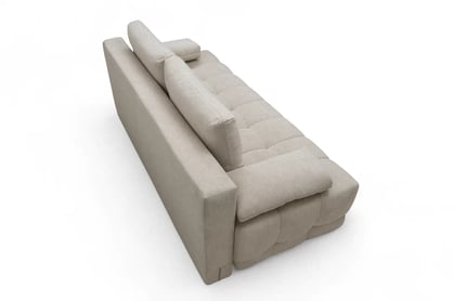 Rozkladacia pohovka Tuko s úložným priestorom - béžový zamat Velluto 2 Pohovka Tuko rozkladana S vnútorným úložným priestorom- béžový velúr Velluto 2 