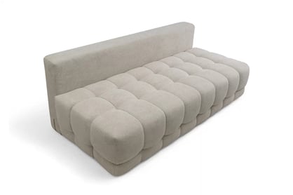 Rozkladacia pohovka Tuko s úložným priestorom - béžový zamat Velluto 2 Pohovka Tuko rozkladana S vnútorným úložným priestorom- béžový velúr Velluto 2 