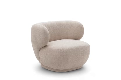 Relaxační křeslo Skindi - béžová bouclé Catch Me 02