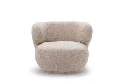 Relaxační křeslo Skindi - béžová bouclé Catch Me 02 Křeslo čalouněná Skindi - béžová bukla Catch Me 02