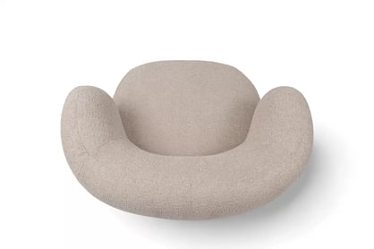 Relaxační křeslo Skindi - béžová bouclé Catch Me 02 Křeslo čalouněná Skindi - béžová bukla Catch Me 02