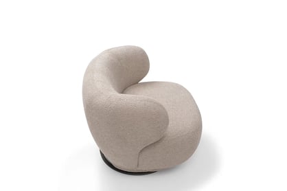 Relaxační křeslo Skindi otočné - béžová bouclé Catch Me 02 Křeslo čalouněná Skindi obrotowy - béžová boucle Catch Me 02