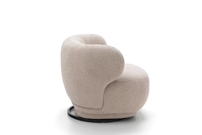 Relaxační křeslo Skindi otočné - béžová bouclé Catch Me 02 Křeslo čalouněná Skindi obrotowy - béžová boucle Catch Me 02