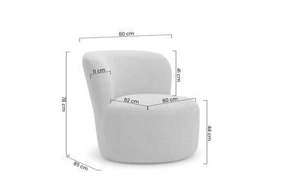 Relaxační křeslo Hygga - béžová bouclé Catch Me 02 Křeslo čalouněná Hygga - béžová boucle Catch Me 02