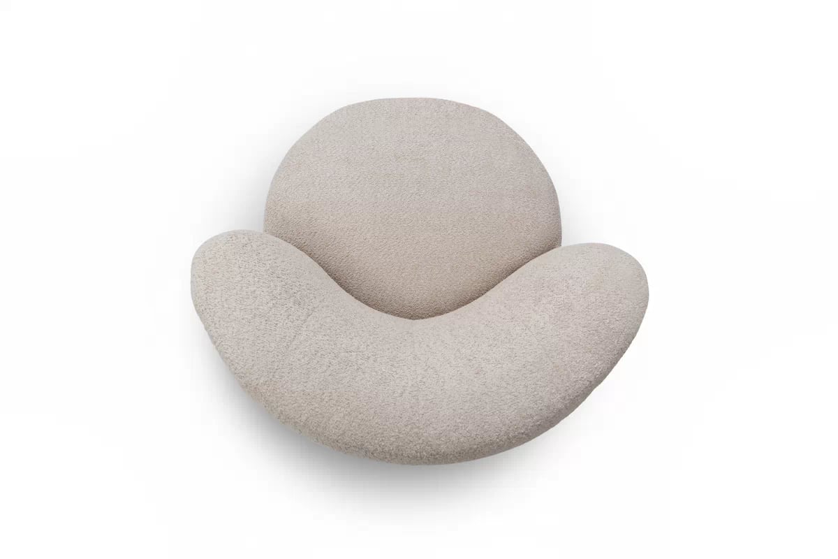 Relaxační křeslo Hygga - béžová bouclé Catch Me 02 Křeslo čalouněná Hygga - béžová boucle Catch Me 02