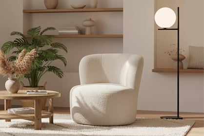 Relaxační otočné křeslo Hygga Křeslo čalouněná Hygga obrotowy 