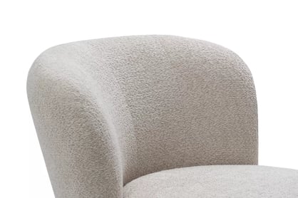 Relaxační otočné křeslo Hygga - béžová bouclé Catch Me 02 Křeslo čalouněná Hygga obrotowy - béžová boucle Catch Me 02