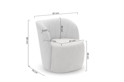 Relaxační křeslo Soya - zelená bouclé Catch Me 13 Křeslo čalouněná Soya - zielona boucle Catch Me 13